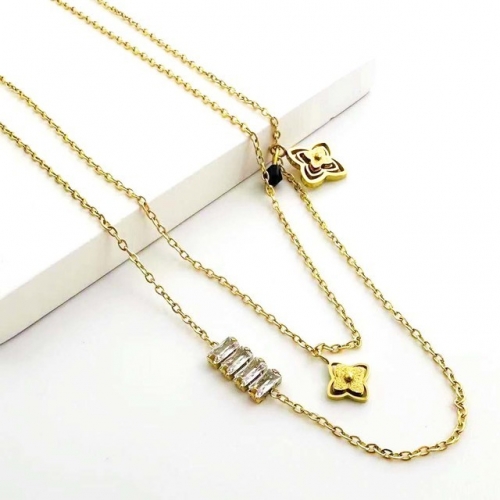 Stainless Steel Brand Necklace-RR230626-Rrx0825-17