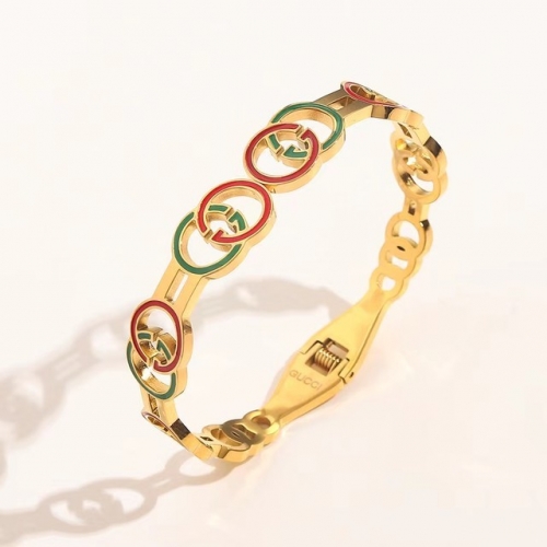 Stainless Steel Brand Bangle-YWA230628-P16GGDZ (2)