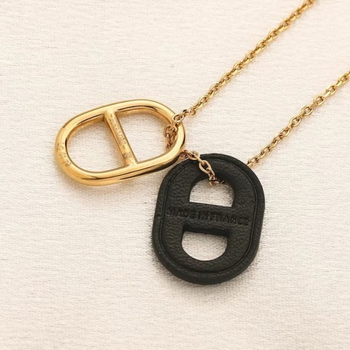 Stainless Steel Brand Necklace-YWA230628-P8.5BAZ (1)