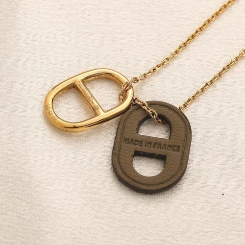 Stainless Steel Brand Necklace-YWA230628-P8.5BAZ (6)