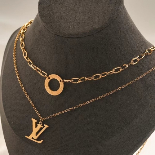 Stainless Steel Brand Necklace-YWA230628-P11VFR (2)