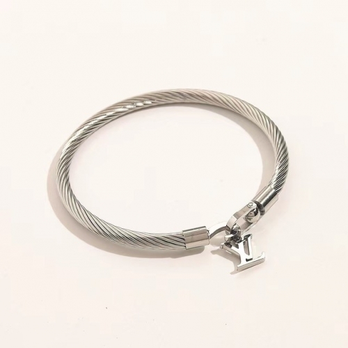 Stainless Steel Brand Bangle-YWA230628-P14VFXX (1)