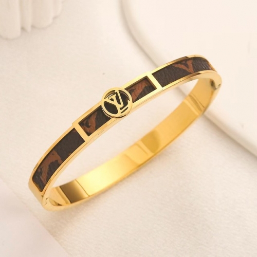 Stainless Steel Brand Bangle-YWA230628-P17CDIY (2)