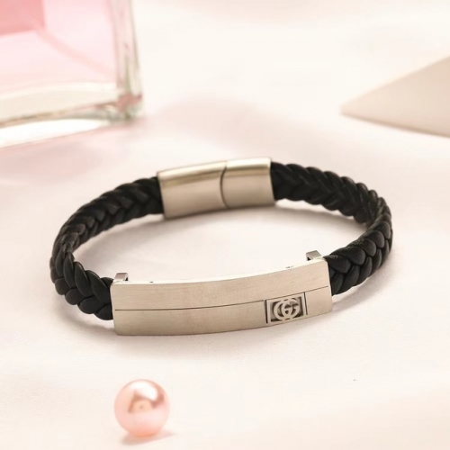 Stainless Steel Brand Bangle-YWA230628-P16CGJ (1)