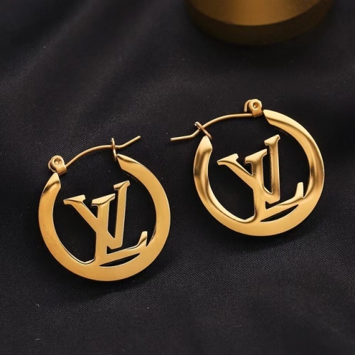 Stainless Steel Brand Earrings-YWA230628-P8.5NMB (2)