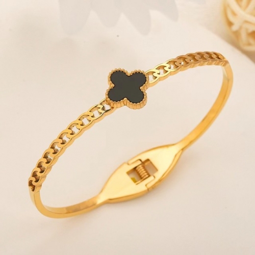 Stainless Steel Brand Bangle-YWA230628-P12.5XDG (1)