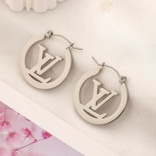 Stainless Steel Brand Earrings-YWA230628-P8.5NMB (1)