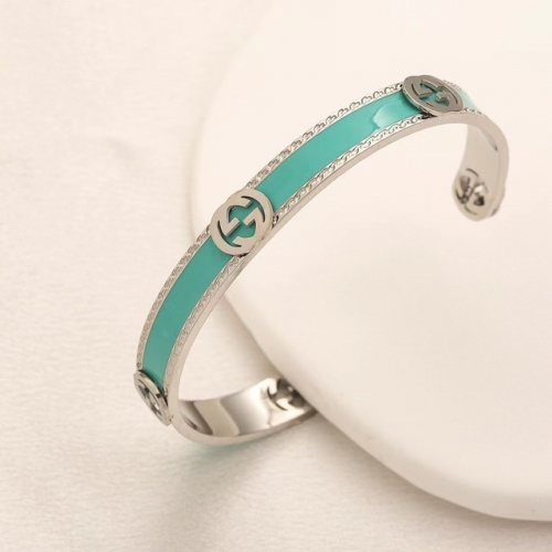 Stainless Steel Brand Bangle-YWA230628-P14C9DX