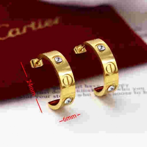 Stainless Steel Brand Earrings-HY230712-P12ZUI