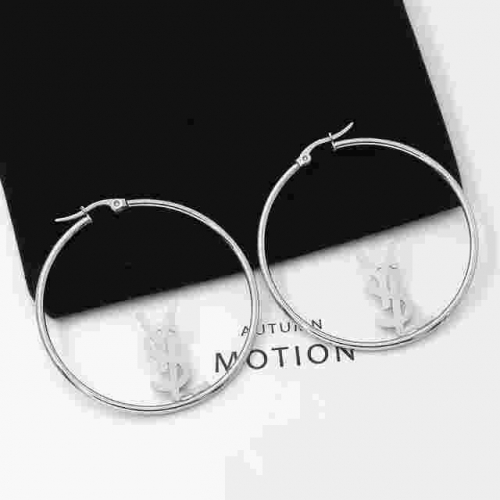 Stainless Steel Brand Earrings-HY230712-P6VRFI