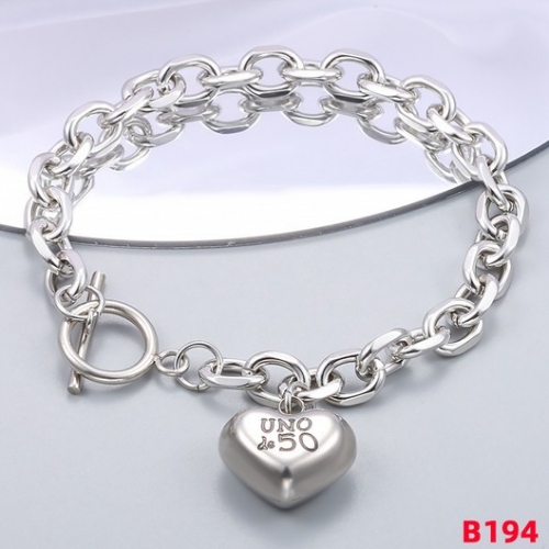 Stainless Steel Uno de *50 Bracelet-CH230717-P11SILH