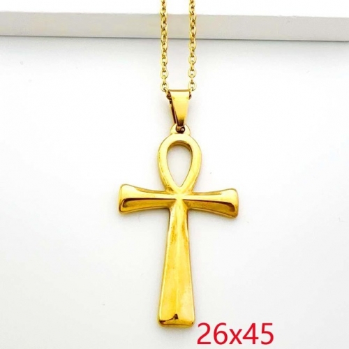 Stainless Steel Brand Necklace-RR230717-Rrd074-8