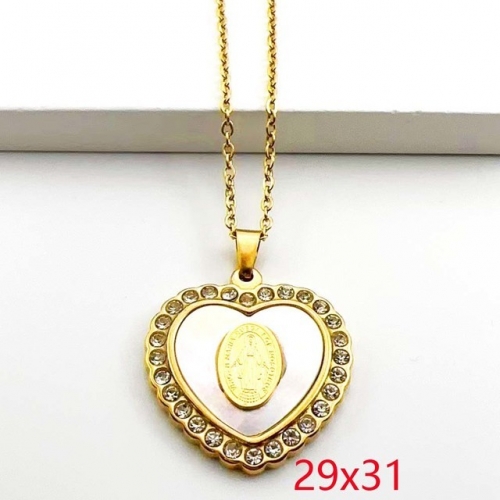 Stainless Steel Brand Necklace-RR230717-Rrd082-11