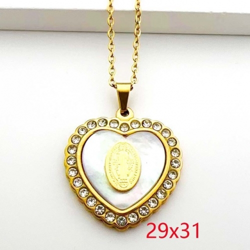 Stainless Steel Brand Necklace-RR230717-Rrd080-11