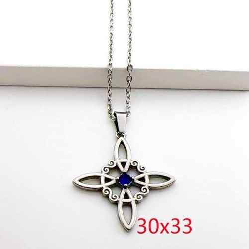 Stainless Steel Brand Necklace-RR230717-Rrd068-7