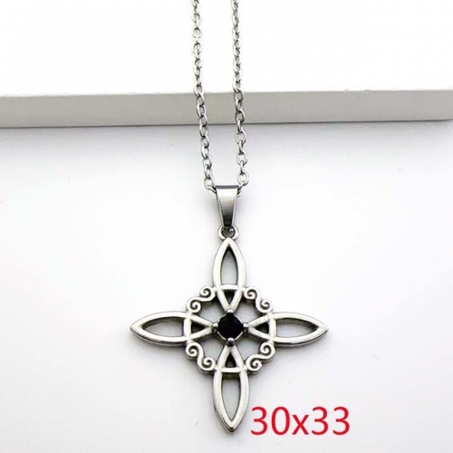 Stainless Steel Brand Necklace-RR230717-Rrd072-7