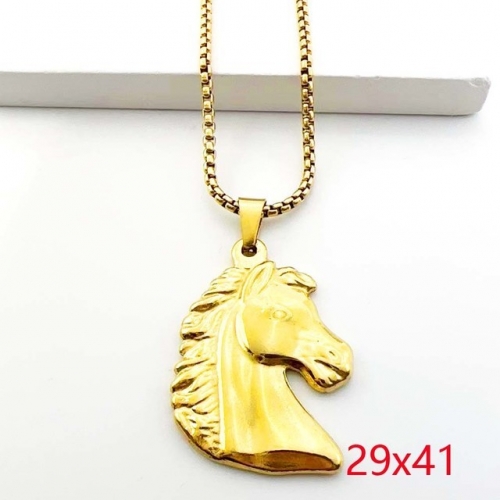 Stainless Steel Brand Necklace-RR230717-Rrd078-10