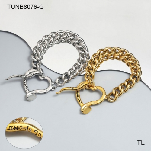 Stainless Steel Uno de * 50 Bracelet-SN230717-TUNB8076-G-21.4