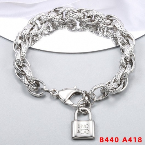 Stainless Steel Uno de *50 Bracelet-CH230717-P12SIK (2)