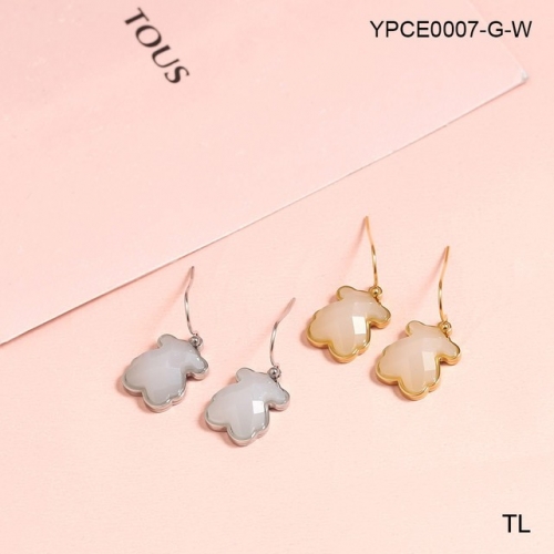 Stainless Steel TOU*S Earrings-SN230717-YPCE0007-G-W-11.6