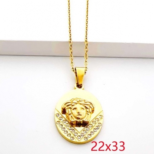 Stainless Steel Brand Necklace-RR230717-Rrd077-10