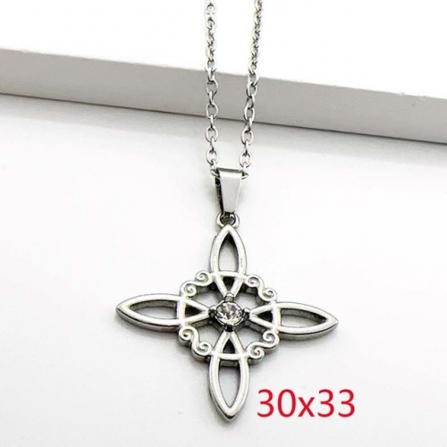 Stainless Steel Brand Necklace-RR230717-Rrd070-7