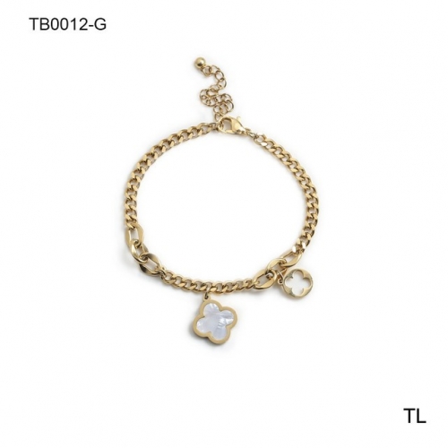 Stainless Steel Brand Bracelet-SN230717-T-TB0012-G-12.8