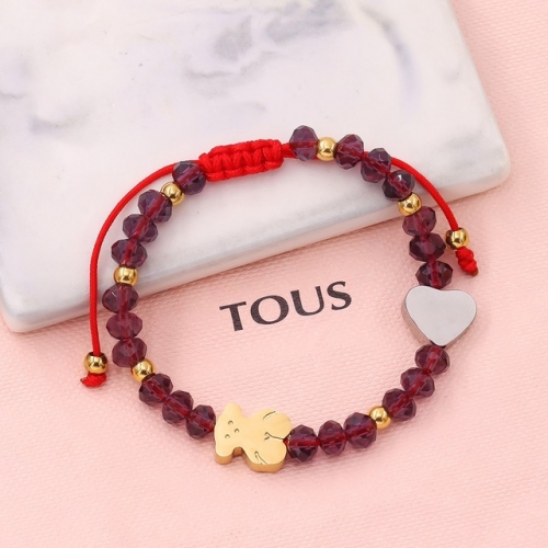 Stainless Steel TOU*S Bracelet-HY230724-P15VHGD (13)