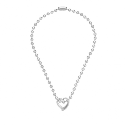 Stainless Steel Uno de * 50 Necklace-HF230724-P9KRED