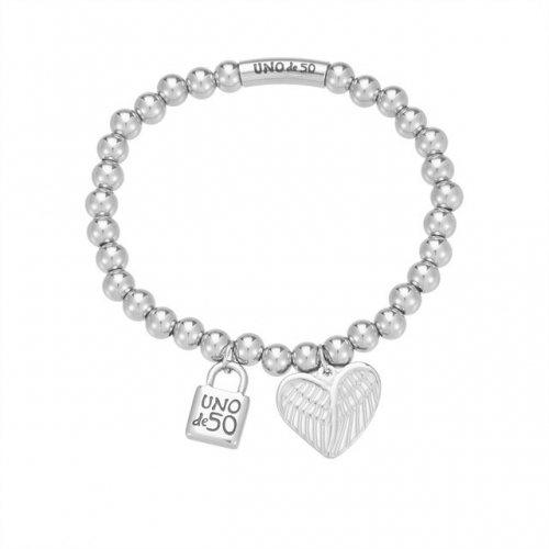 Stainless Steel Uno de * 50 Bracelet-HF230724-P14BKLA (4)