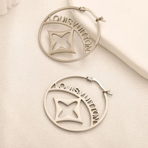 Stainless Steel Brand Earrings-YWA230730-P10HYYR (1)