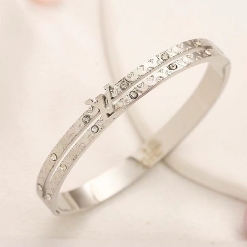 Stainless Steel Brand Bangle-YWA230730-P18BGRD (2)