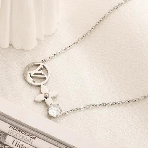 Stainless Steel Brand Necklace-YWA230730-P9KYYU (1)