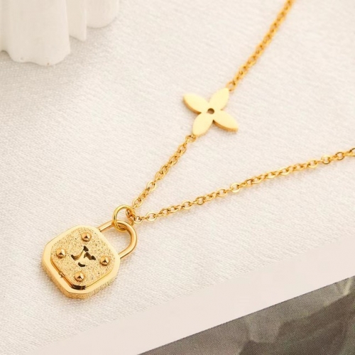 Stainless Steel Brand Necklace-YWA230730-P9JYRR (2)