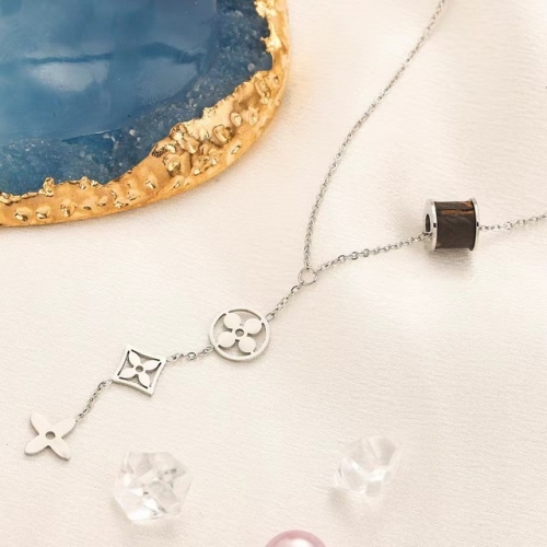 Stainless Steel Brand Necklace-YWA230730-P12JIIL (1)