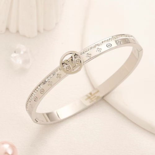 Stainless Steel Brand Bangle-YWA230730-P17LDAA (2)