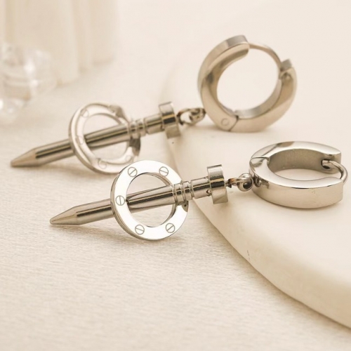 Stainless Steel Brand Earrings-YWA230730-P11VBCX (1)