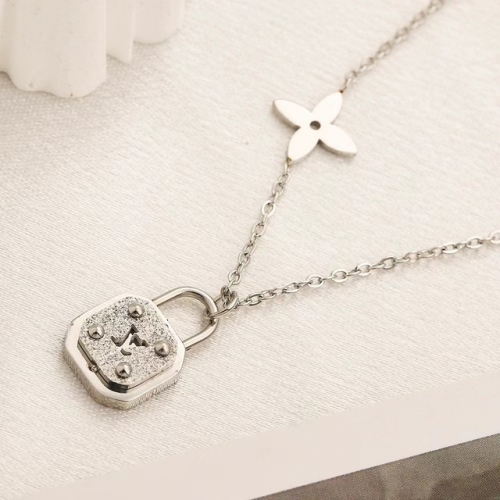 Stainless Steel Brand Necklace-YWA230730-P9JYRR (1)