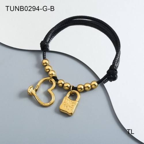 Stainless Steel uno de * 50 Bracelet-SN230809-TUNB0294-G-B-18.6