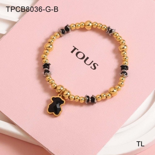 Stainless Steel Tou*s Bracelet-SN230809-TPCB8036-G-B-17.5