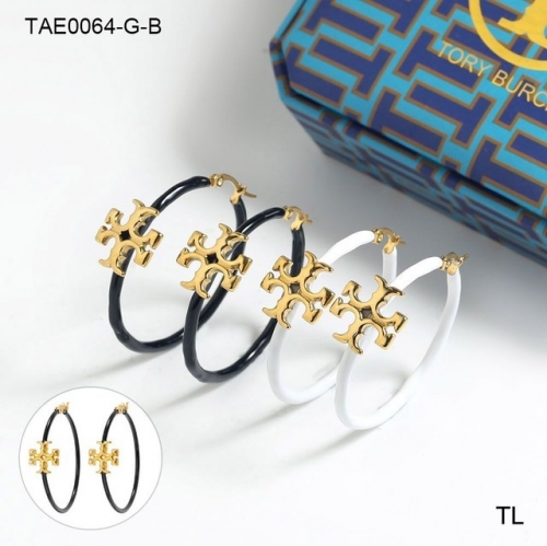 Stainless Steel Brand Earrings-SN230809-TAE0064-G-B-18.6