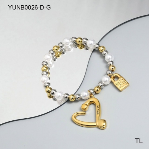 Stainless Steel uno de * 50 Bracelet-SN230809-YUNB0026-D-G-18