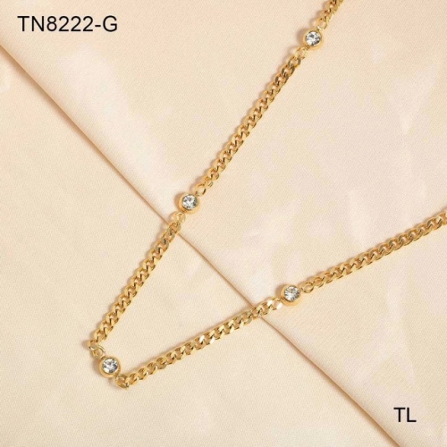 Stainless Steel Necklace-SN230809-TN8222-G-18.8