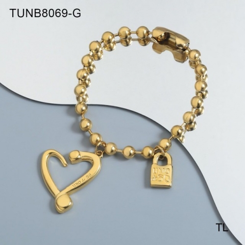 Stainless Steel uno de * 50 Bracelet-SN230809-TUNB8069-G-19