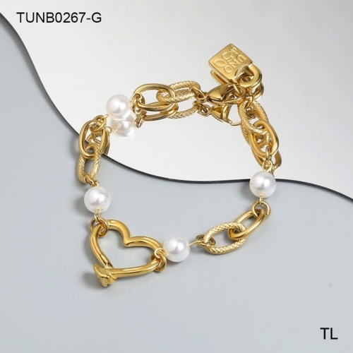 Stainless Steel uno de * 50 Bracelet-SN230809-TUNB0267-G-20.8