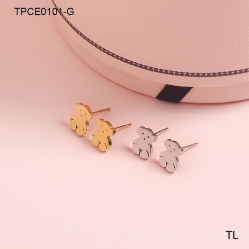 Stainless Steel Tou*s Earrings-SN230809-TPCE0101-G-7.8