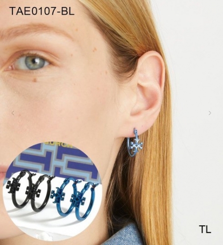 Stainless Steel Brand Earrings-SN230809-TAE0107-BL-13.9