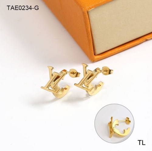 Stainless Steel Brand Earrings-SN230809-TAE0234-G-14.5