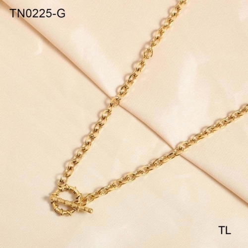 Stainless Steel Necklace-SN230809-TN0225-G-13.5