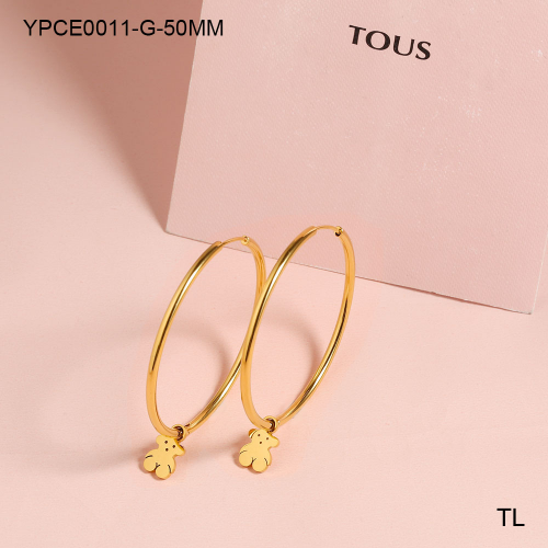 Stainless Steel TOU*S Earrings-SN230825-YPCE0011-G-50MM-15.5